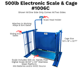 500lb Bluetooth Electronic Scale & Cage 1006C