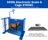 500lb Bluetooth Electronic Scale & Cage 1006C