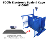 500lb Bluetooth Electronic Scale & Cage 1006C