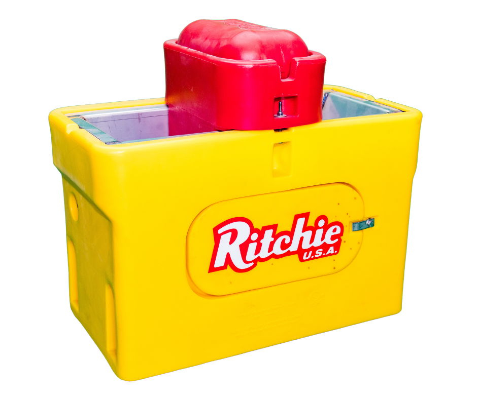 2-Sided Ritchie Omni Waterer (#2017) sheep and goat automatic waterer for livestock handling and animal flow