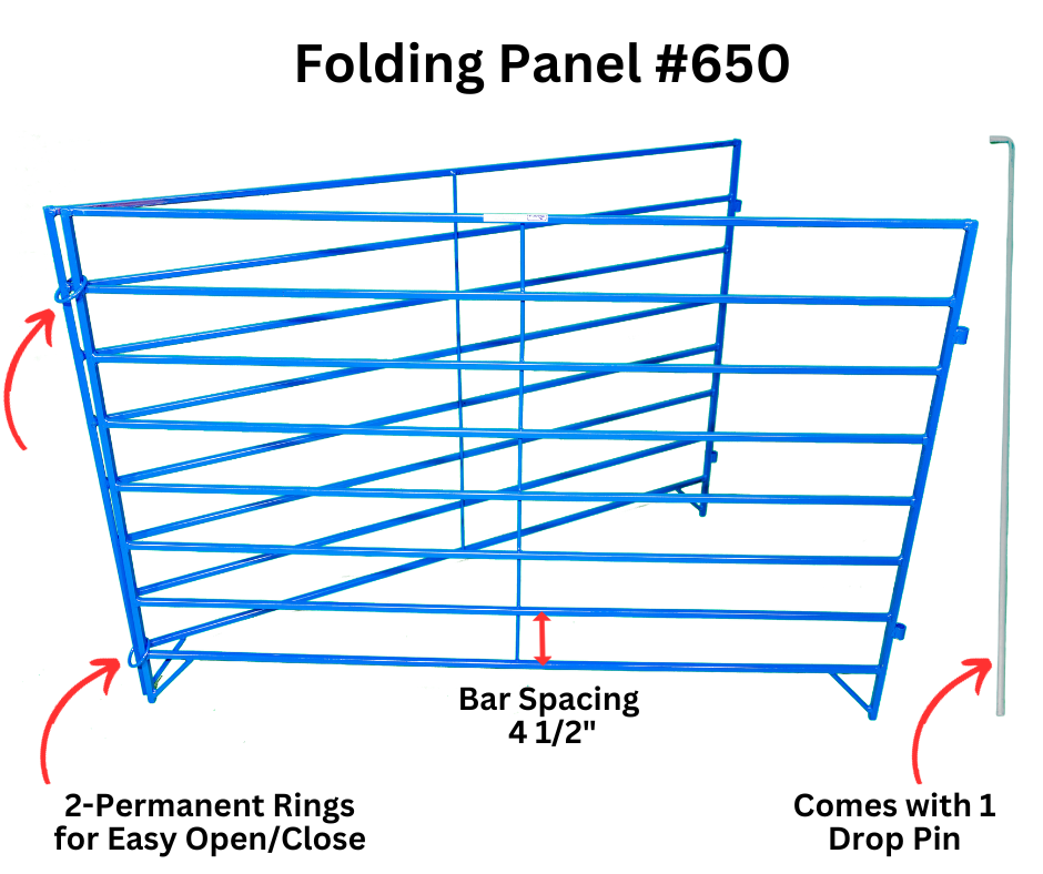5' Double Folding Panels (650) – Sydell, Inc