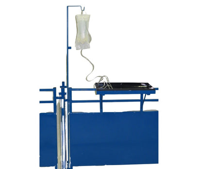 Sydell alley work tray for goat and sheep farm equipment