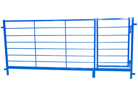 Sydell eight foot open panel with gate for goat and sheep corral
