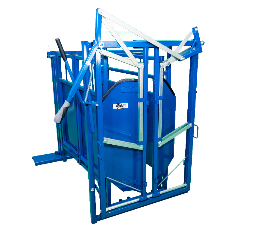 Complete Cage with Manual Headgate (972) sheep and goat livestock equipment for livestock handling and animal flow