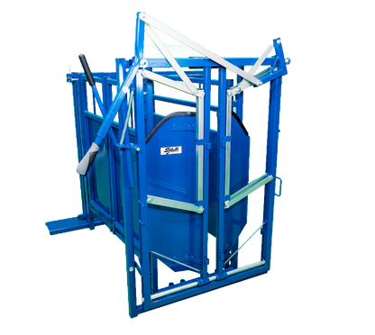 Complete Cage with Manual Headgate (972) sheep and goat livestock equipment for livestock handling and animal flow