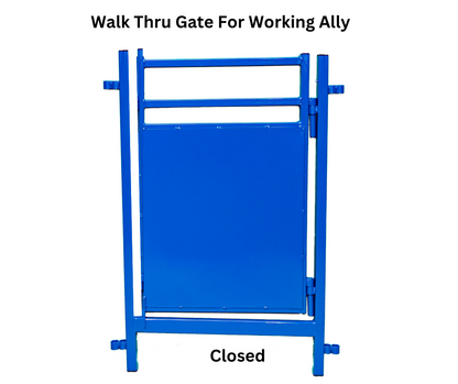 Sheep and goat handling chute setup designed for safer handling and routine management