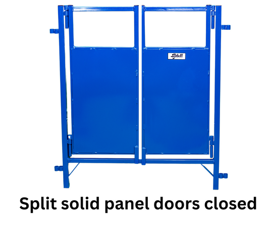 Sydell split door ewe cage goat and sheep equipment