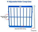 Sydell Adjustable Roller Creep Gate for lambing and kidding pens sheep goat equipment