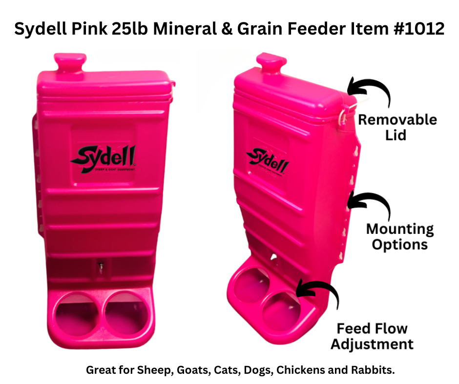 Pink Mineral & Grain Feeder #1012