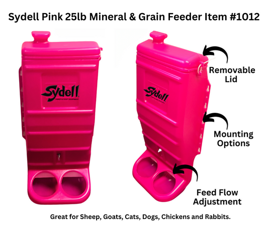 Pink Mineral & Grain Feeder #1012
