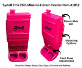 Pink 25lb Mineral & Grain Feeder #1012