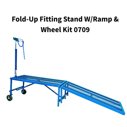 Fold-Up Fitting Stand with Ramp and Wheel Kit 0709 for Sheep & Goats | Sydell #0709