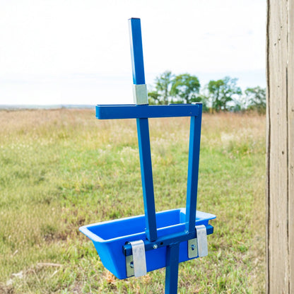 Fold-Up Milking Stanchion with 48" or 36" Deck & Poly Feeder Set 0736 for Sheep & Goats | Sydell #0736-36 / #0736 / #AL736-36 / #AL0736