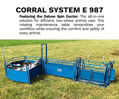 System E Working System (987) installed in barn layout for efficient sheep and goat handling