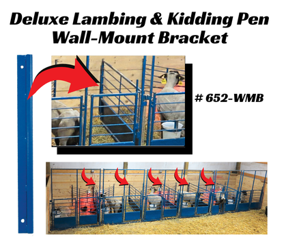 Wall Mount Bracket for Deluxe Lambing & Kidding Pens 0652-WMB sheep and goat lambing pen for livestock handling and animal flow