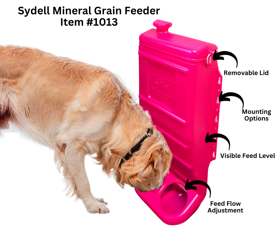 Pink Mineral & Grain Feeder #1012