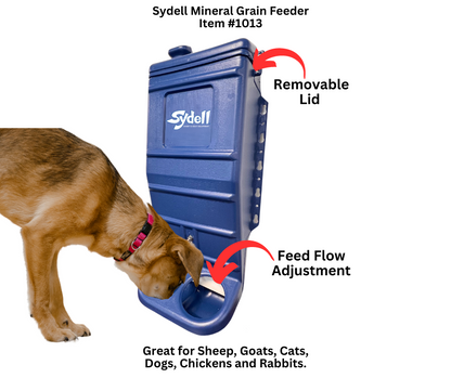 Sydell Blue Mineral & Grain Feeder Item #1013