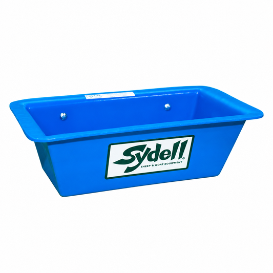 Sydell #1021 1-Foot Poly Trough Feeder for Sheep and Goats - Small Ruminant Grain Feeder and Livestock Feeding Equipment - Made in USA by Sydell