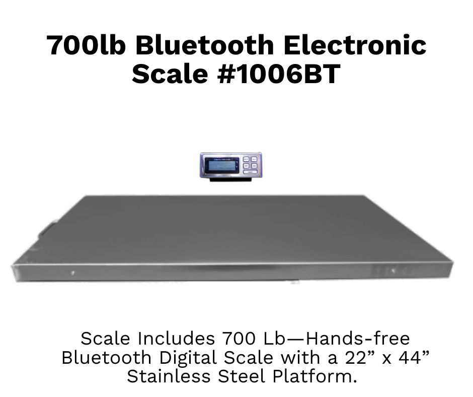 700lb Digital Bluetooth Animal Scale - Scale Only | Sydell 1006BT sheep and goat livestock equipment for livestock handling and animal flow