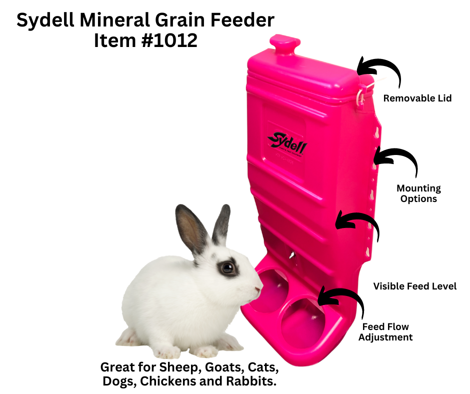 Pink Mineral & Grain Feeder #1012