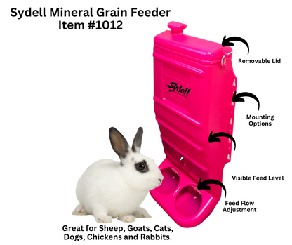 Pink Mineral & Grain Feeder #1012