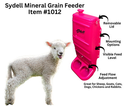 Pink Mineral & Grain Feeder #1012