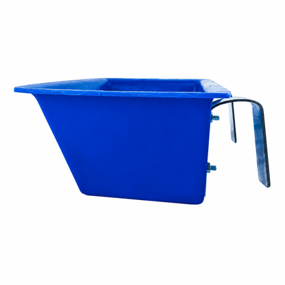 Sydell #1021 1-Foot Poly Trough Feeder for Sheep and Goats - Side View of Small Ruminant Feeding Equipment - Made in USA by Sydell