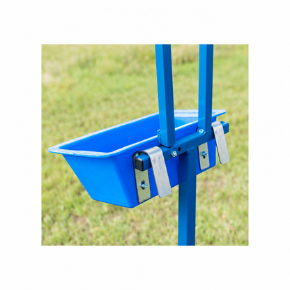 Sydell #1021 Poly Trough Feeder for Sheep and Goats - Steel Mounting Hardware Detail for Livestock Panels - Made in USA by Sydell