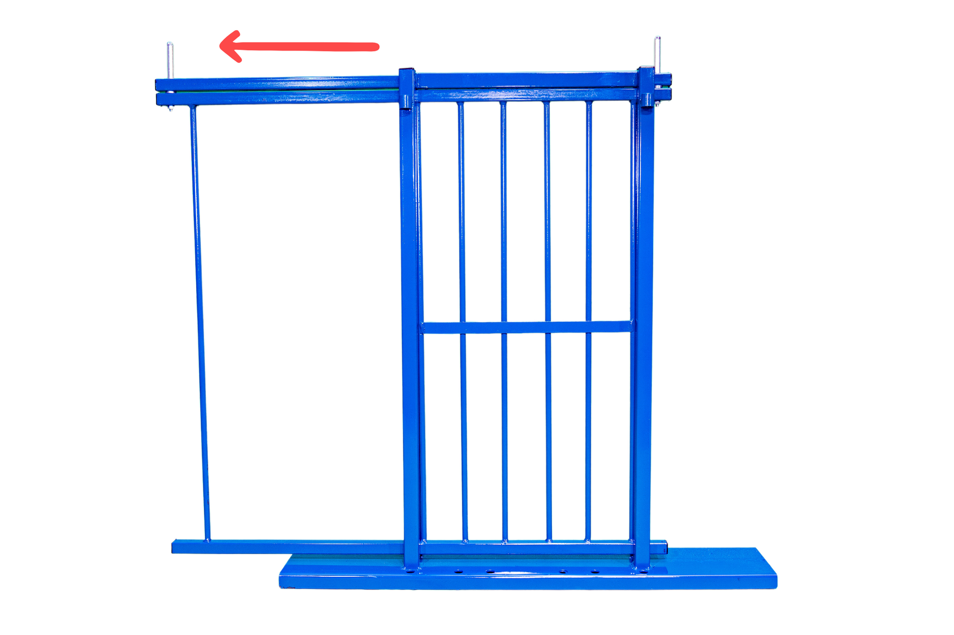 Sydell sliding alleyway gate for goat and sheep corral