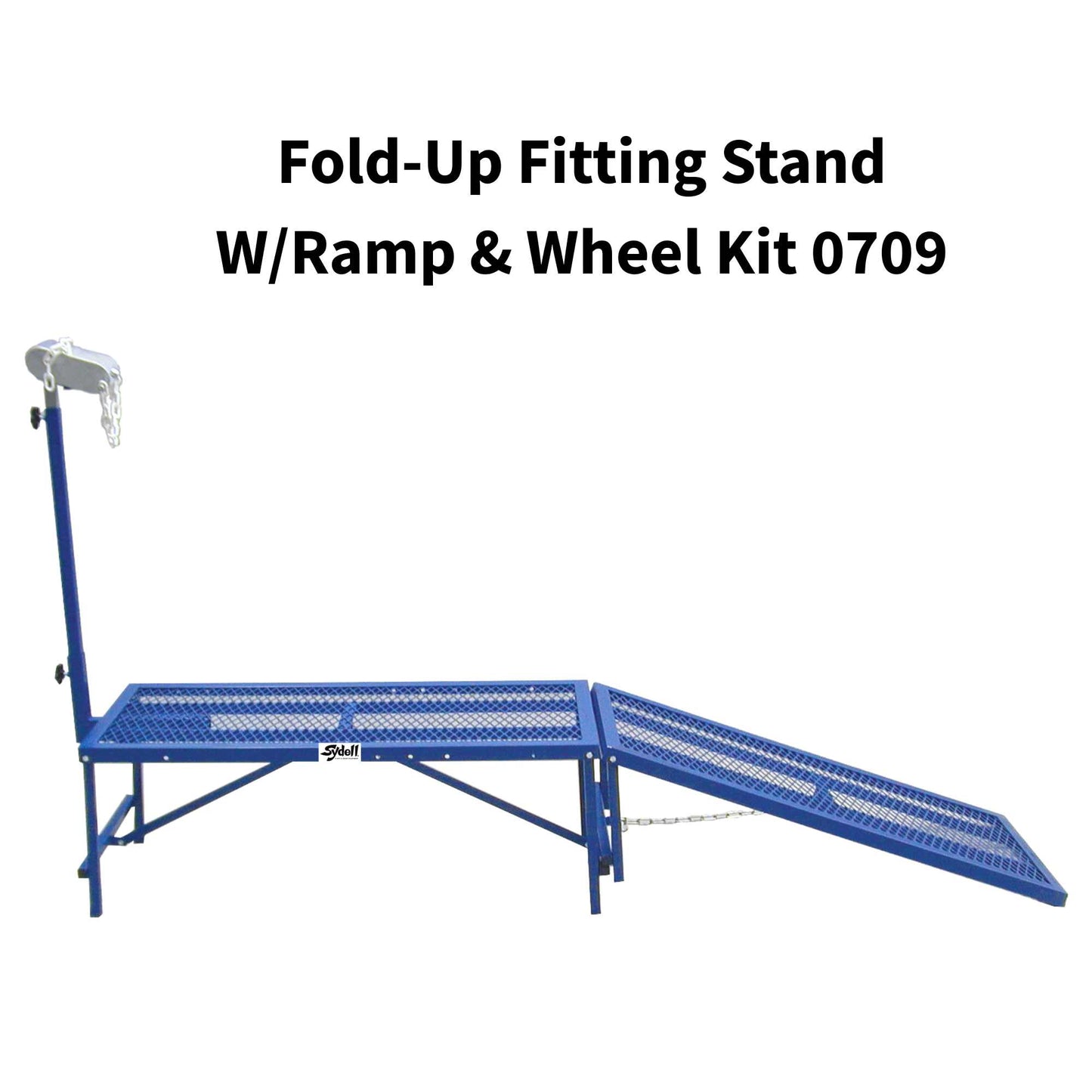 Fold-Up Fitting Stand with Ramp and Wheel Kit 0709 for Sheep & Goats | Sydell #0709