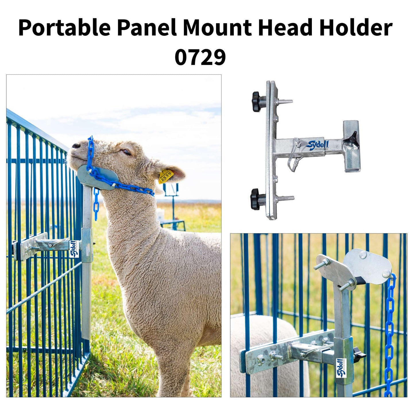 Portable Panel Mount Head Holder for Sheep & Goats | Sydell #0729
