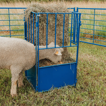 0812 Small Square Bale Feeder For sheep and goats along with other livestock less hay waste
