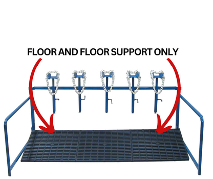 5-Head Show Rail (740-5COMP) sheep and goat livestock grooming stand for livestock handling and animal flow
