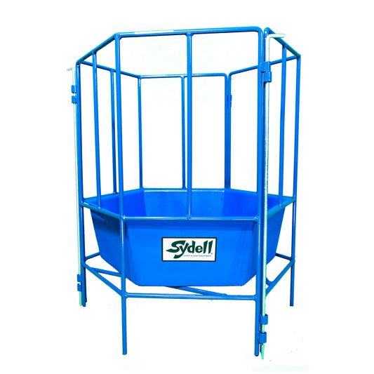 Sydell goat and sheep six sided sectional feeder with poly tub