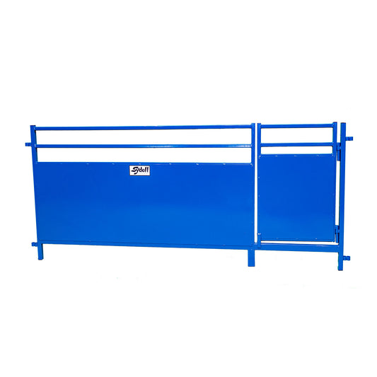 8' Solid Panel with Walk-Thru Gate (950WTL/R) sheep and goat livestock equipment for livestock handling and animal flow