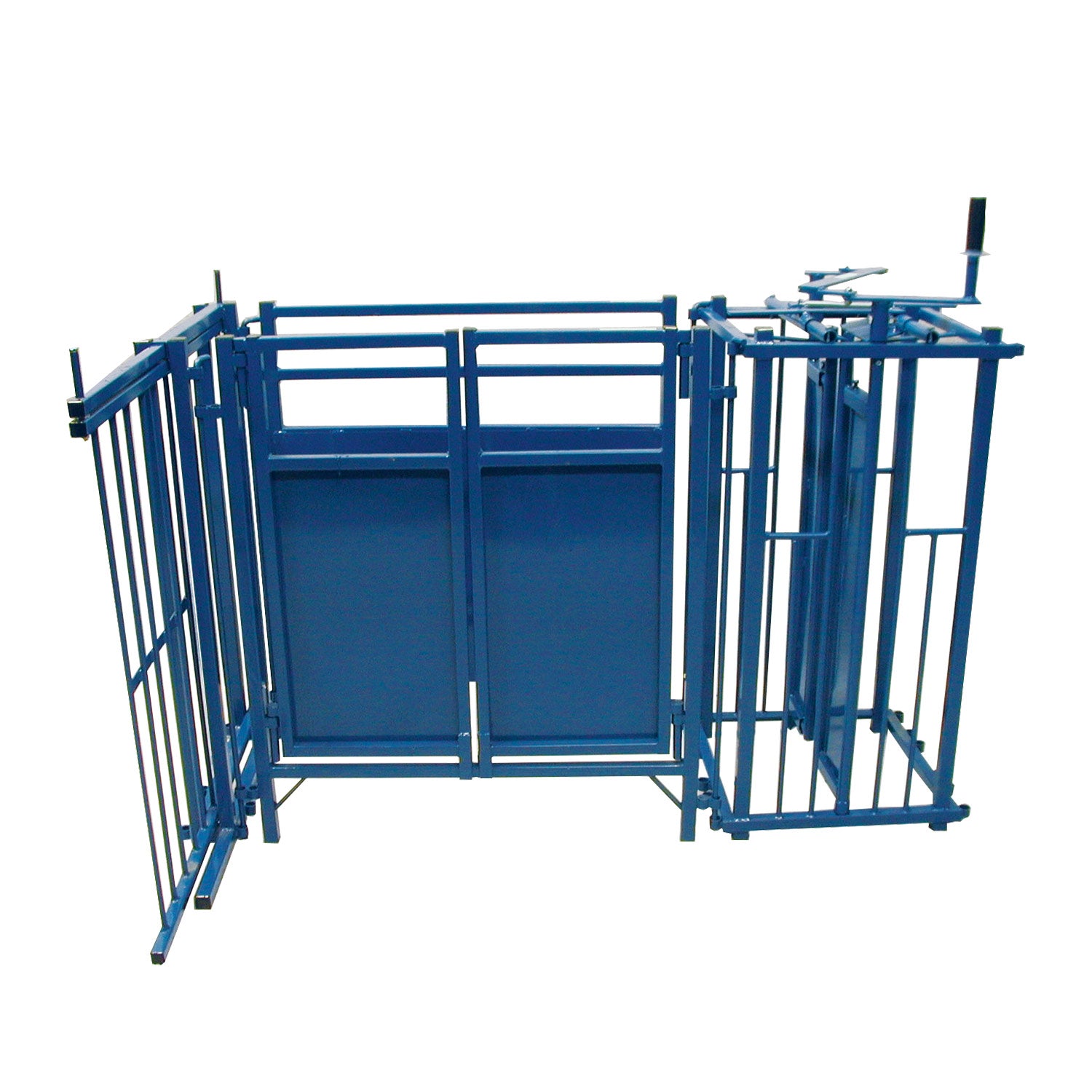 Complete Cage with Auto Headgate (971) sheep and goat livestock equipment for livestock handling and animal flow